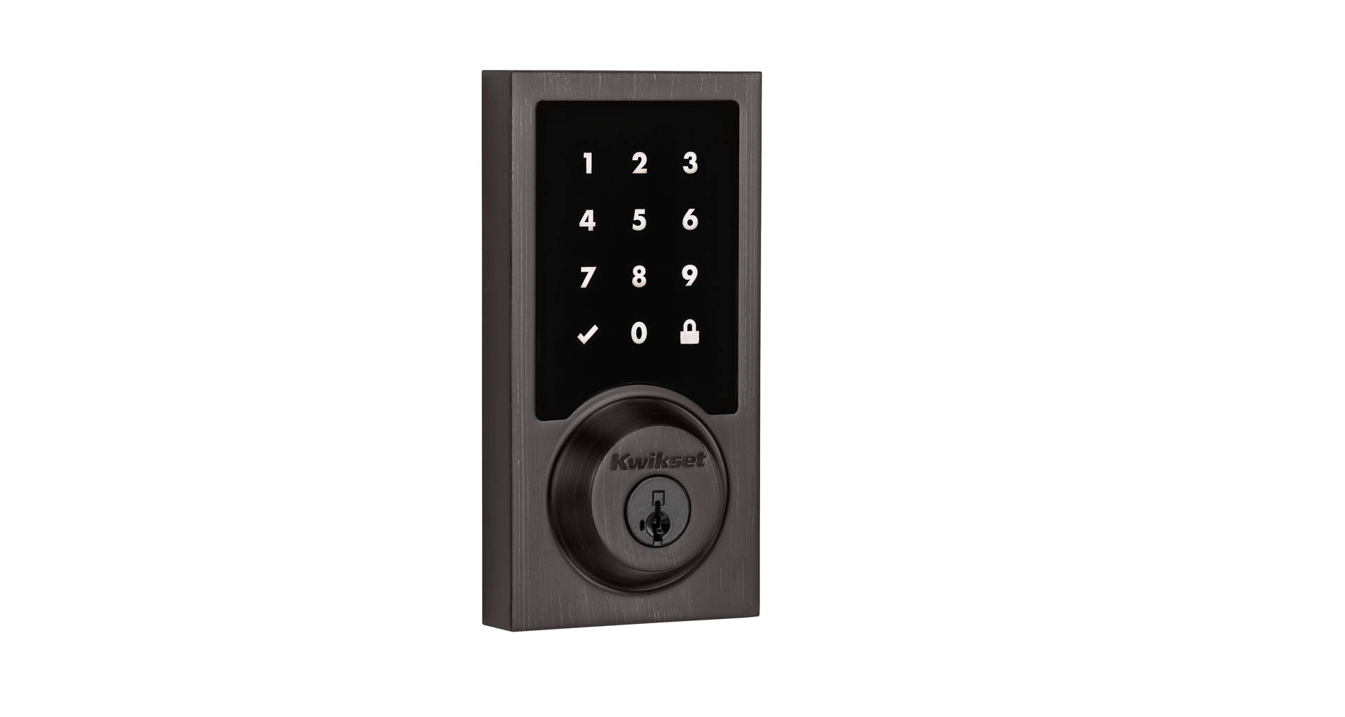 The Kwikset SmartCode 916 smart deadbolt lock. Image: Kwikset.