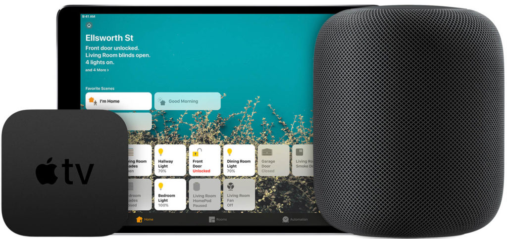 Apple Siri runs on Apple TV, Apple iOS mobile devices, and the Apple HomePod speaker. Image: Apple.