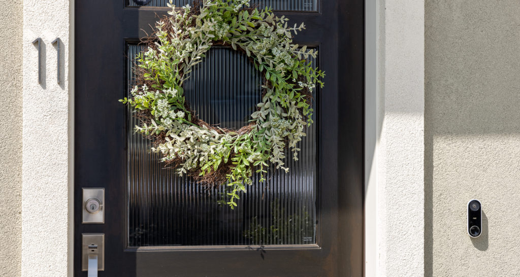 Step 1: In this case, the Nest Hello was originally installed on the right side of the door since that was where the builder's doorbell wiring was located. We decided to move it to the left side for convenience, near the door handle. Image: Digitized House.