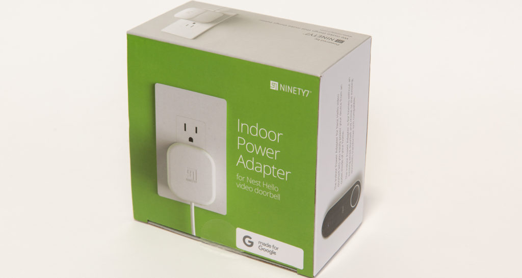 The Ninety7 Indoor Power Adapter for the Google Nest Hello Doorbell. Image: Digitized House.